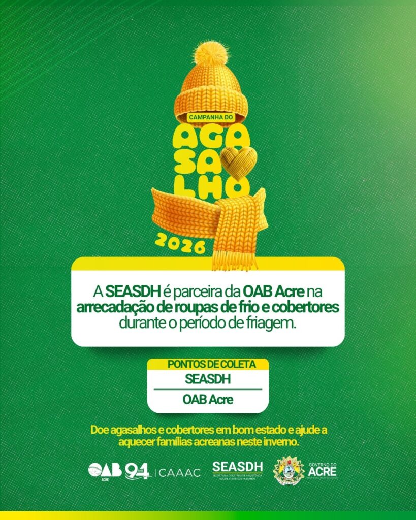 governo-do-acre-e-oab-promovem-campanha-de-arrecadacao-de-cobertores-e-agasalhos
